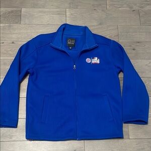 Chicago Cubs World Series 2018 Blue Mens Jacket Sz L GIII Sports MLB STICKER